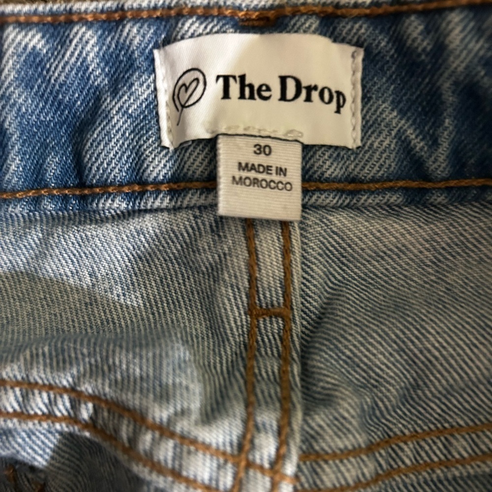The Drop Luca High-Rise Distressed Loose Straight-Fit Denim - Picture 5 of 5